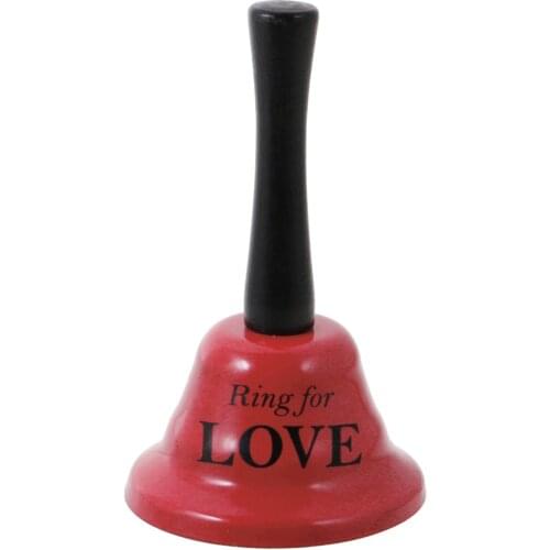 Ring for Kiss Valentines Lovers Small Bell Party Toy Hen Party Handbell Joke