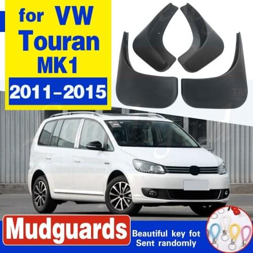Set Molded Car Mud Flaps For Volkswagen VW Touran 2011 2012 2013 2014 2015 Mudflaps Splash Guards Mud Flap Mudguards Accessories