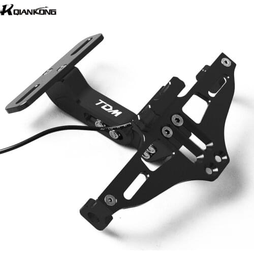 Motorcycle License Plate Bracket Licence Plate Holder Frame Number Plate For YAMAHA1 TDM900 TDM850 TDM 850 900 2012-2016 2015