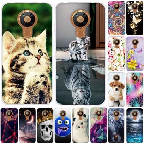 Soft Silicone Case For Nokia 5.3 Case Soft TPU Luxury Cat Fundas Phone Case For Nokia 5.3 Nokia5.3 Case Back Cover Shell