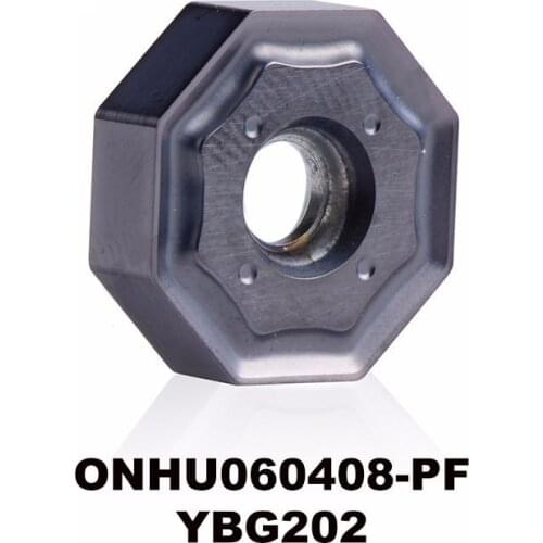 Original CT ONHU060408-PF YBG202 ON06-160-40 ONHU 060408 Lathe Cutter Tools Plate Tungsten Carbide CNC Milling Inserts Lathe