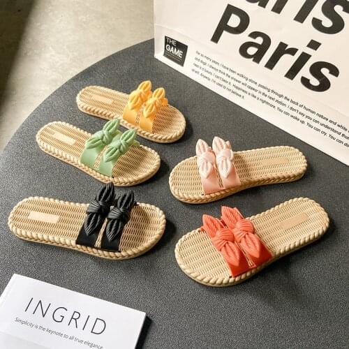 New Womens Slippers Summer Fashion Outer Wear Double Butterfly Sandals Slipper Household Bathroom Bathing Non-slip Flip Flops