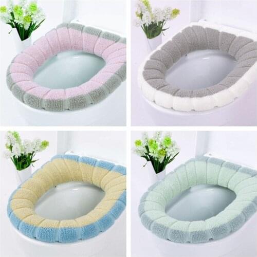 Toilet Seat Cover Warm Soft Washable Mat Home Decor Closestool Mat Seat Case Toilet Lid Cover Home Bathroom Accessories