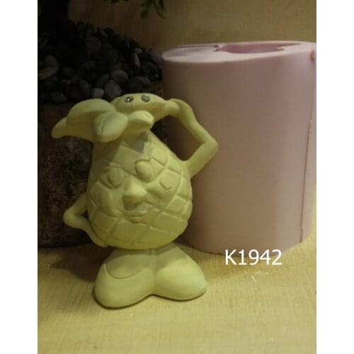 Pineapple candle silicone mold