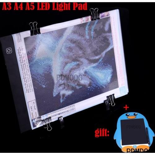 A3/A4/A5 Led Light Pad for Diamond Painting Tools Light Table Kits Diamond Embroidery Accessories Set With child drawing board