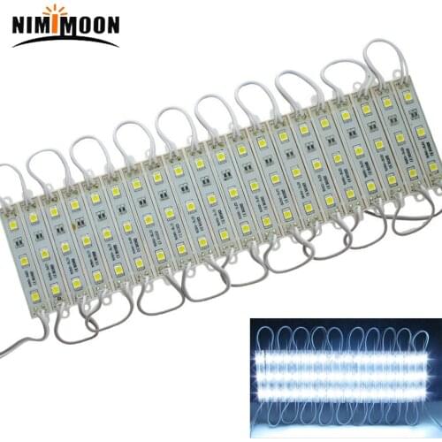 10PCS/Lot LED Module 5050 3 LED DC12V Waterproof Advertisement Design LED Modules White RGB Color Super Bright Lighting