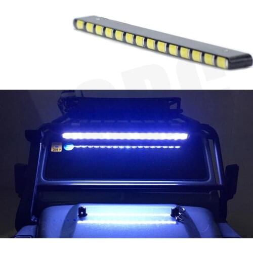 LED Searchlight Spotlight Rooflight 125mm for 1/10 RC Crawler Car TRX4 D90 D110 Axial scx10 90046 RC4WD CC01 Bronco