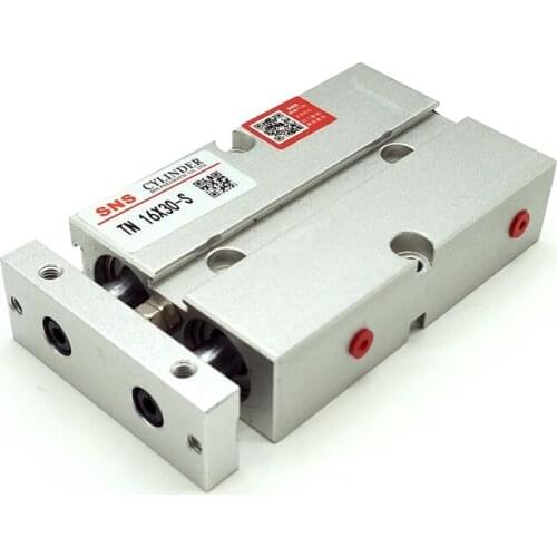TN16*30-S Two-rod Cylinder with Magnet TN16x30-S Pneumatic Air Cylinder Bore 16mm Stroke 30mm Double Acting Cylinder