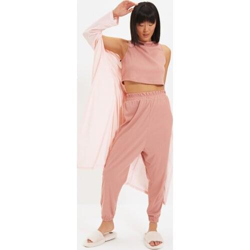 Trendyol Camisole Knitted Pajamas Set THMAW22PT0047