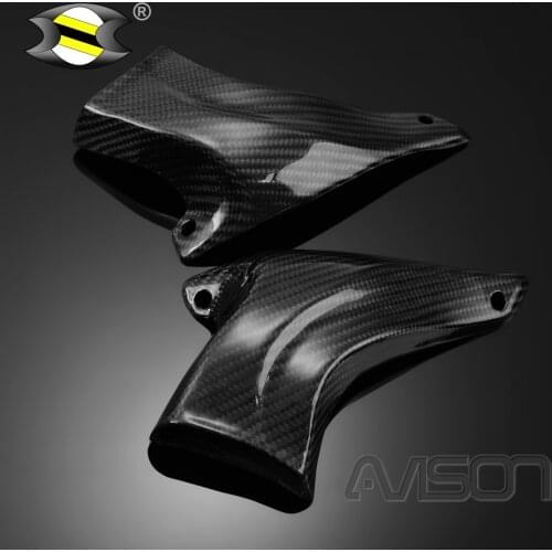 Universal Motorcycle Brake System Air Cooling for Panigale V4 V4R V4S 899 959 1199 Carbon Fiber Ducts + Mounting Kit
