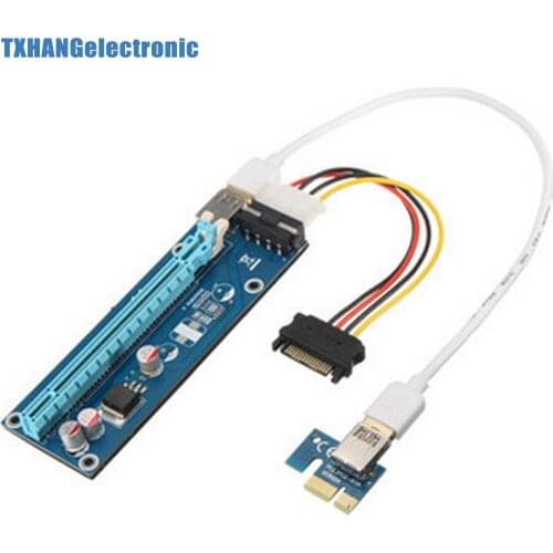 USB 3.0 PCI-E 1x to 16x Powered Extender Riser Adapter Card w/ Cable for Bitcoin diy electronics