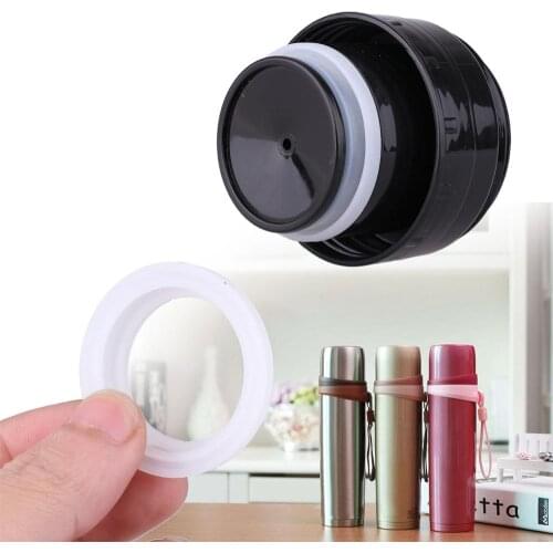 10Pcs Seal Silicone Sealing O-Rings Gaskets for 4.5/5.2cm Vacuum Bottle Cover Stopper Cup Lid Outdoor Travel Bullet Flask Covers