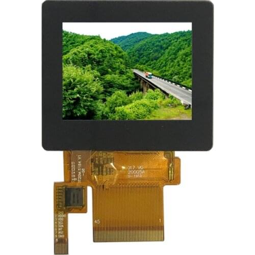 2.0 inch landscape 320*240, ILI9342C, 8 /9/16/18 bit MCU SPI+RGB SPI interface Transflective LCD with touch panel