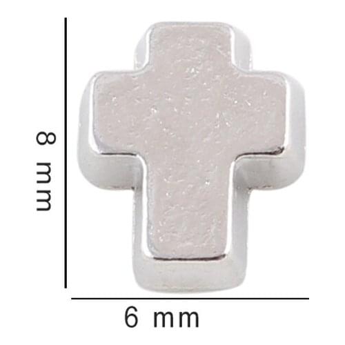 20Pcs/lot Cross Floating Charms Hand-made DIY for Glass Lockets