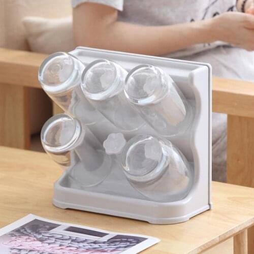 4/6 Places Home Plastic Drain Cup Holder Water&wall Hanging Storage Rack Kitchen Storage Tools Racks Holders