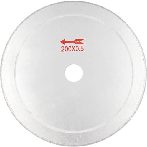 8 Inch Super-Thin Arbor Hole 25MM Rim 0.65MM Diamond Saw Blades Lapidary Cutting Disc Saws Jewelry Tools For Gemstone DIA 200MM