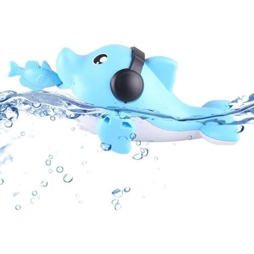 Baby Bath Toy Wind Up Bath Toys Dolphin Floating Toy for Toddlers