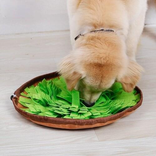 Pet Sniffing Bowl Dogs And Cats Consume Energy Slow Food Puzzle Blanket Leaking Food Anti-Choking Mat