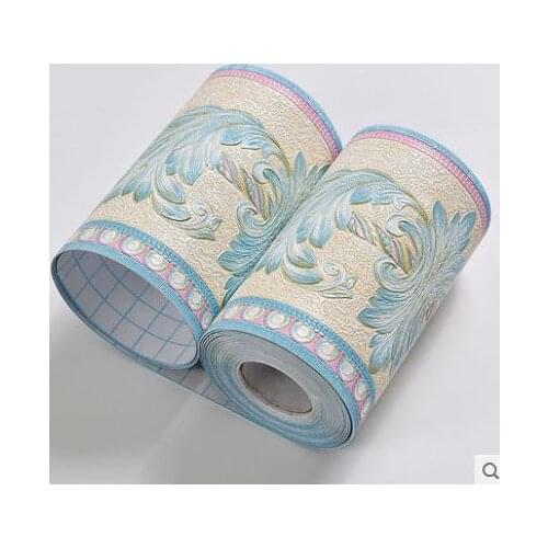 European waist line self-adhesive floor line bathroom wall sticker kitchen living room bathroom tile kick foot line wallpaper