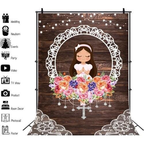 Yeele First Communion Backdrop Anniversary Flowers Girl Background Photocall Birthday Kid Banner Photography Photo Studio Props