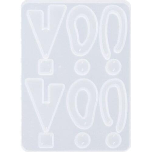 Crystal Resin Mold Geometric Irregular Earring Necklace Pendant Mould DIY Craft New