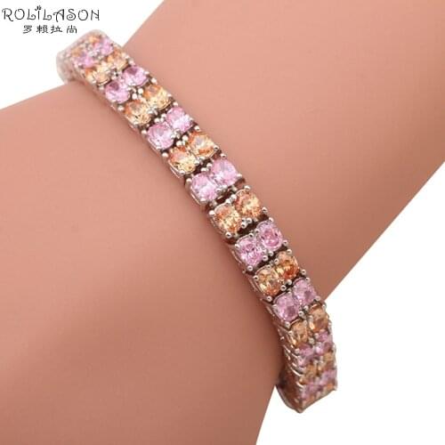 Amazing ! Luxury Shining Zircon Crystal Silver Stamped Christmas charm Bracelets for women DB001 Fashion Jewelry