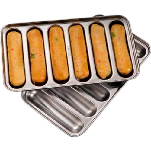 1Pet Stainless Steel Sausage Maker Kitchen DIY Handmade Sausage Mold Hot Dog Ham Sausage Mould Refrigerated Hot Dogs Tool
