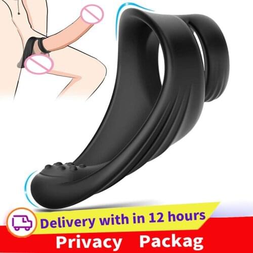 Penis Ring Reusable Silicone Cock Ring Penis Masturbation Enlargement Delayed Ejaculation Sex Toys For Men Couples Sex Shop LT43