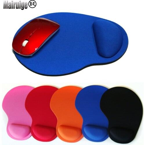 Mairuige New Wrist Protect Optical Trackball PC Thicken Mouse Pad Support Wrist Comfort Mat Mice Laptop gaming mousepad 8 Colors