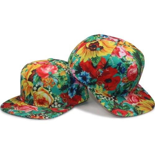 Premium Plain Canvas Adjustable Flat Bill Hawaiian Adjustable Snapback Hats Baseball Caps