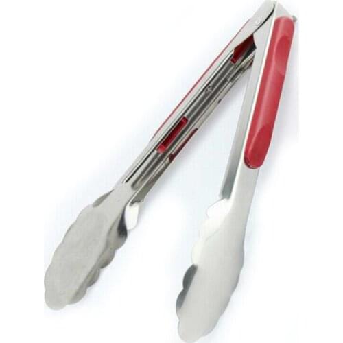 New Arrival Non-magnetic Stainless Steel BBQ Tongs Salad Bread Clamp Kitchen Meat Food Clip Barbecue Tools kitchen accessories