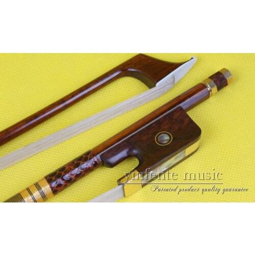 New 1pcs Snake Wood 4/4 Cello Bow Straight High Quality #DS-60