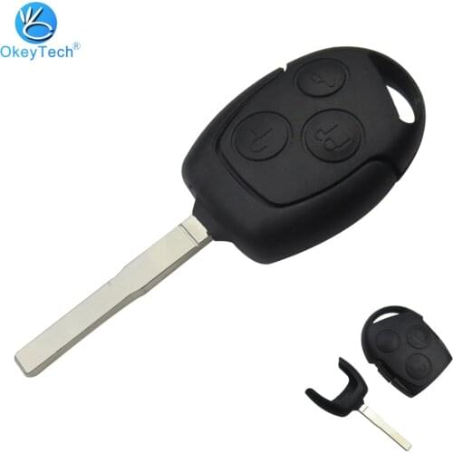 OkeyTech For Ford Mondeo Focus 2 3 Festiva Fiesta 3 Buttons Modified Folding Car Remote Key Shell Case Cover Case Fob