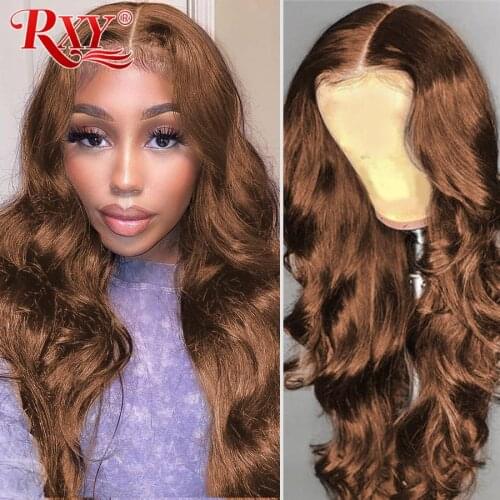 #4 #2 Brown Wig Body Wave Lace Front Wig T part Lace Wig Transparen Lace Wigs RXY Lace Front Human Hair Wigs For Black Women