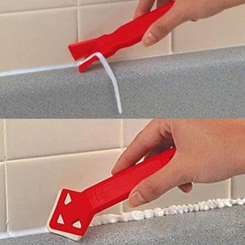 2PCS/SET Practical Cleaning Scraper, Floor Tile Window Sill Residual Glue Glass Crevice Clay Cleaner Tools Shovel