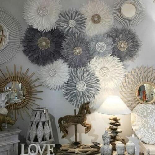 Nordic Macrame Tapestry Wall Hanging Nature Feather and Shell Tapestry Bohemian Decor Room Decoration