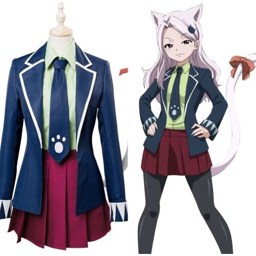 Fairy Tail Final Season Carla Cosplay Costume Human Charles School Uniform halloween costumes for Women men adults