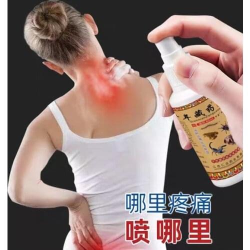 Pain Reliever Spray Tibetan medicine 80ML Powerful Efficient Relief Muscle Pain Neuralgia Acid Stasis Rheumatism Arthritis