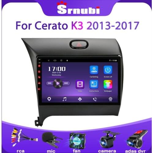 Srnubi Android 10 6+128G Car Radio For Kia K3 Cerato Forte 3 2013-2017 Multimedia Video Player Navigation GPS 2Din DVD Head unit