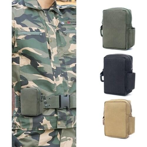 Tactical Mini Molle EDC Pouch Utility Waist Belt Pack Phone Holster Key Wallet Outdoor Army Military Accessories Hunting Bag