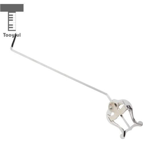 Tooyful Duable Marching Baritone Lyre Trombone Euphonium Lyre Music Sheet Clip Flip Folder Silver 29cm/11.41inch