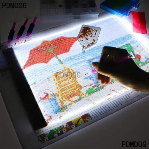Three-level dimmable A3 / A5 LED light pad tablet eye mask is easier to use for diamond painting embroidery accessories, anim