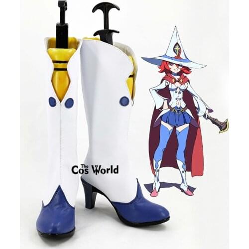 Little Witch Academia Shiny Chariot Anime Customize Cosplay High Heels Shoes Boots