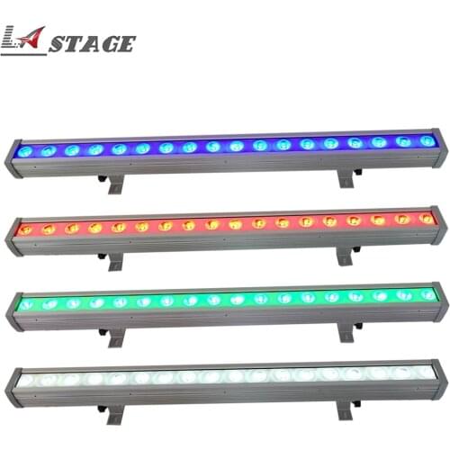 Free Shipping IP65 Waterproof 18*4W RGBW 4 in 1 Led Wall Washer Led Floodlight Outdoor Lighting Led Floodlight Stage DJ