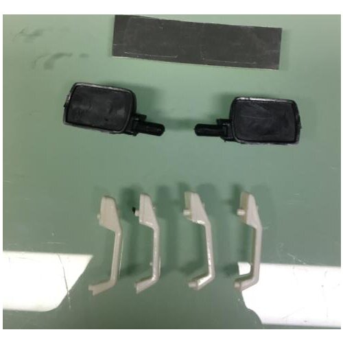 1/10 Cherokee Body car shell rearview mirror For Axial SCX10 AX90046 AX90047 Crawler Truck 4x4 D90 CROSS RC TF2 RCW4D HSP HPI