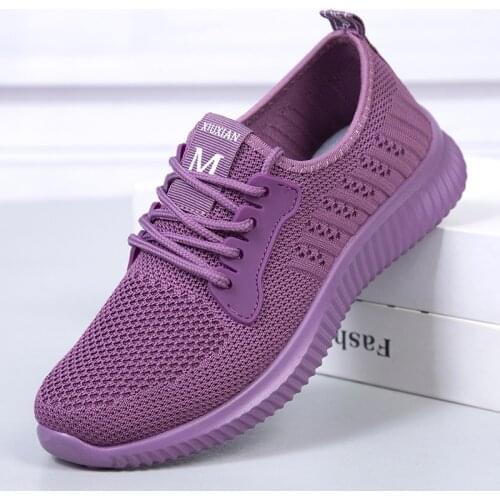 2021 New Women Platform Sneakers Women Fashion Spring Women Casual Shoes Lace-up Breathable Mesh Shoes Woman Designer Sneakers