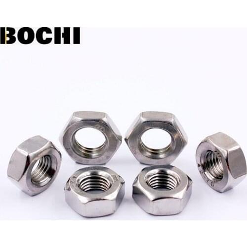 304 316 stainless steel lock nut locking nuts non-slip nuts M2 M2.5 M3 M4 M5 M6 M8 M10 M12 Screw Small Nuts DIY Parts factory