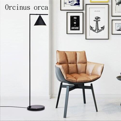 American modern simple iron color floor lamp bedroom bedside lamp modern creative revolving LED iron floor lamp