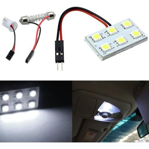 Automobile Led Reading Lamp 6smd Interior Lamp Refitting General Interior Lamp Roof Lamp Interior Lamp Trunk Bulb Led Lights