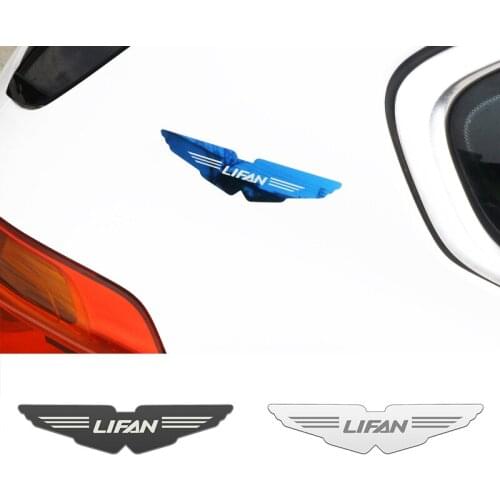 Car-styling 3D Metal Wings Car Sticker stainless steel Emblem Badge Decal For lifan solano x60 x50 620 Car Accessories